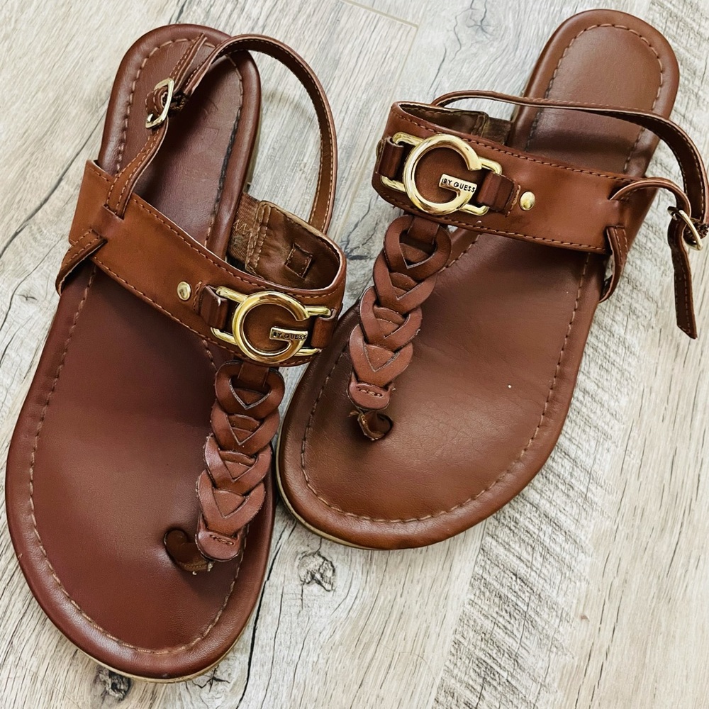 G By Guess Leather Sandals